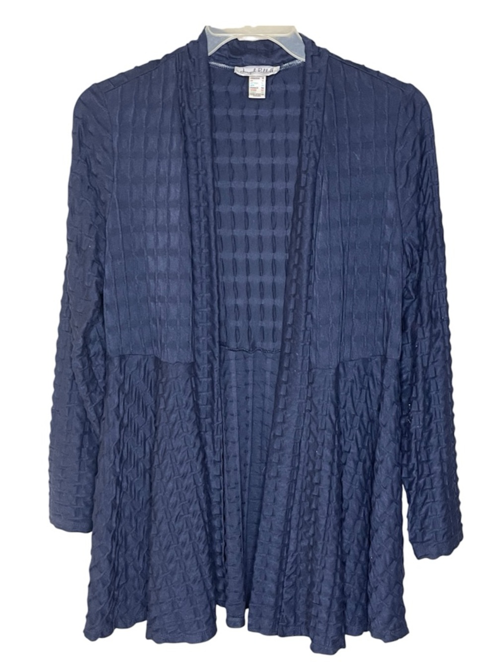 Joseph Ribkoff Blue Textured Open Front Cardigan Sz 12
